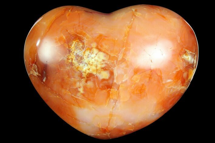 Colorful Carnelian Agate Heart #167349